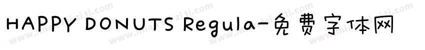 HAPPY DONUTS Regula字体转换